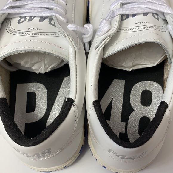 P448 CSL royal blue white leather low top sneakers - Picture 6 of 9